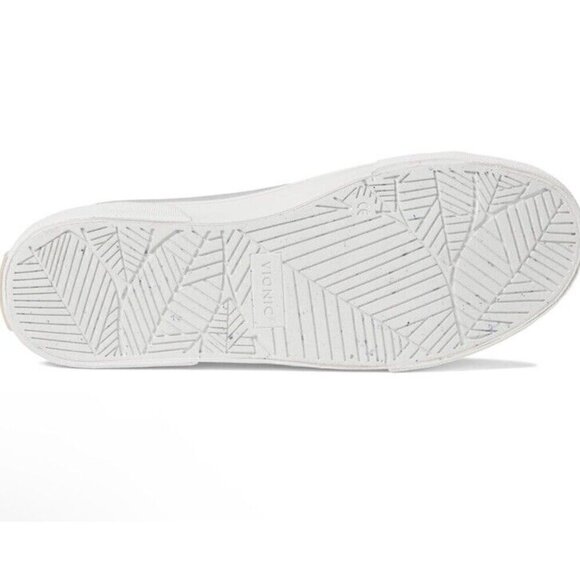 Vionic Oasis Vapor Gray Canvas Sneaker Womens 6.5 Comfort Shoe Lace Up New - Picture 3 of 6
